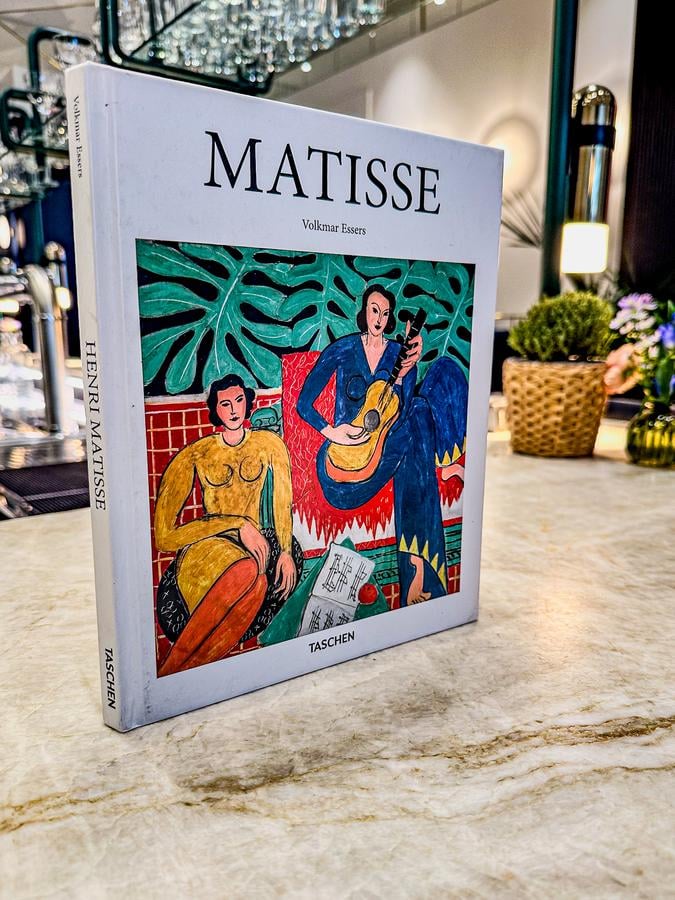 Matisse book at Sapphire House Antwerp, showcasing sophisticated cultural offerings