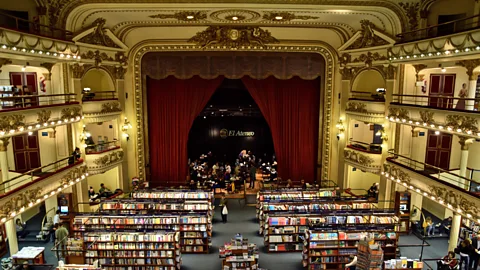 El Ateneo is a popular bookstore housed within an old theatre.