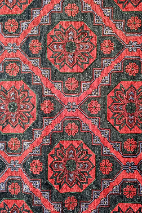 Details of a traditional Caucasian carpet.