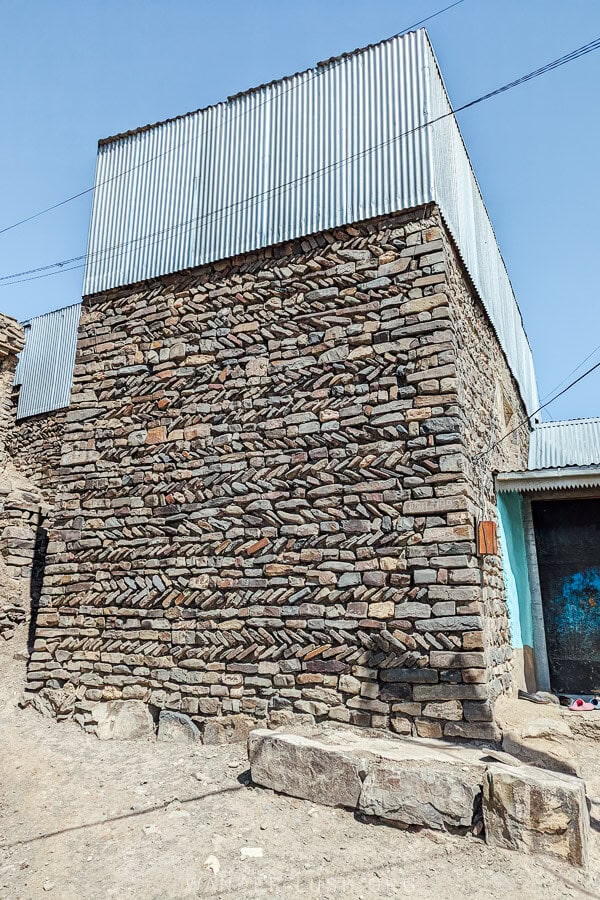 An example of traditional stone architecture in Xinaliq, Azerbaijan.