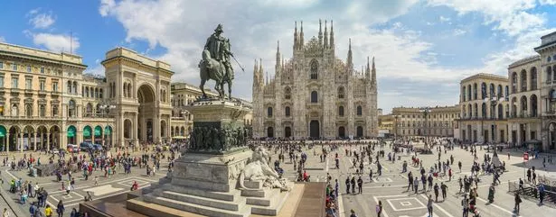 Piazza del Duomo is the main square of Milan