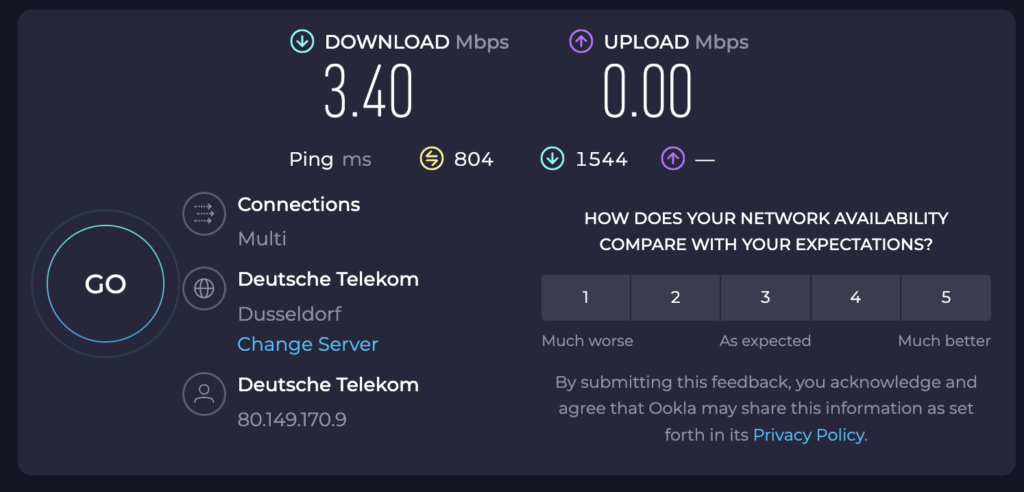 lufthansa wifi speed test