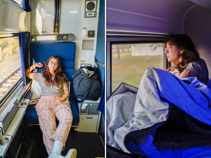 I took a 30-hour train from New York to Miami, and the motion sickness and terrible sleep were too much for me