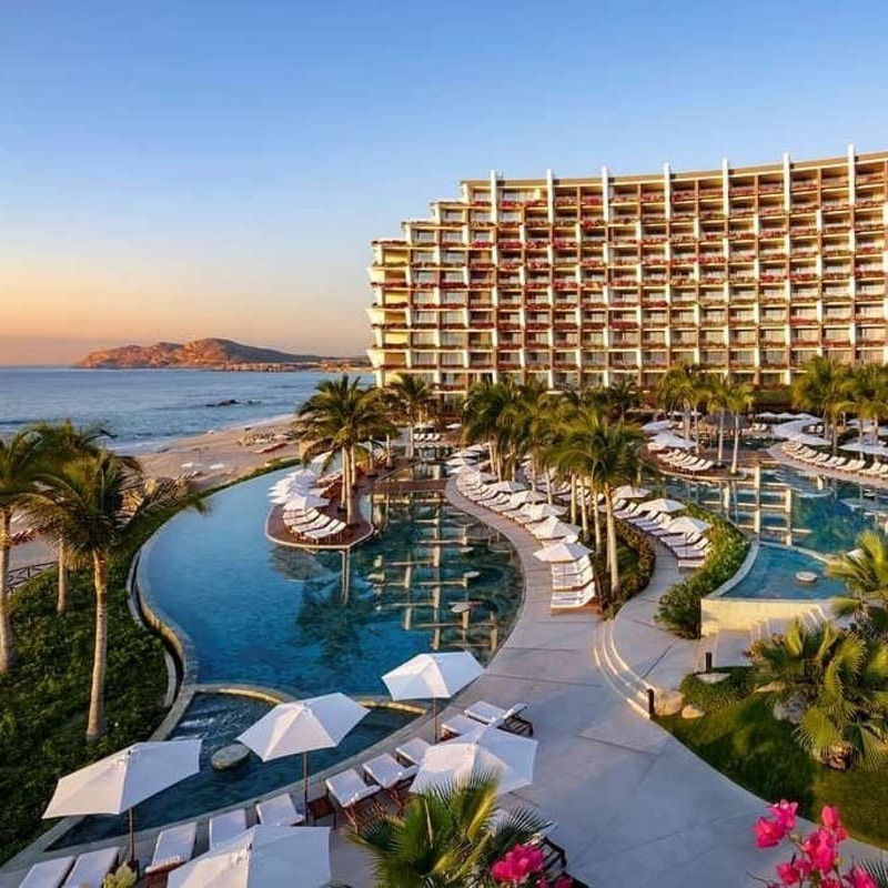 Panoramic View Of Grand Velas Los Cabos, A Luxury Resort In Cabo San Lucas, In The Baja California Peninsula Of Mexico