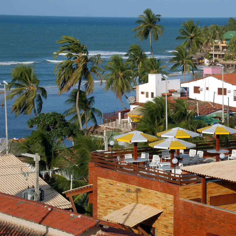 Small Town Of Pipa In Northeastern Brazil, South America