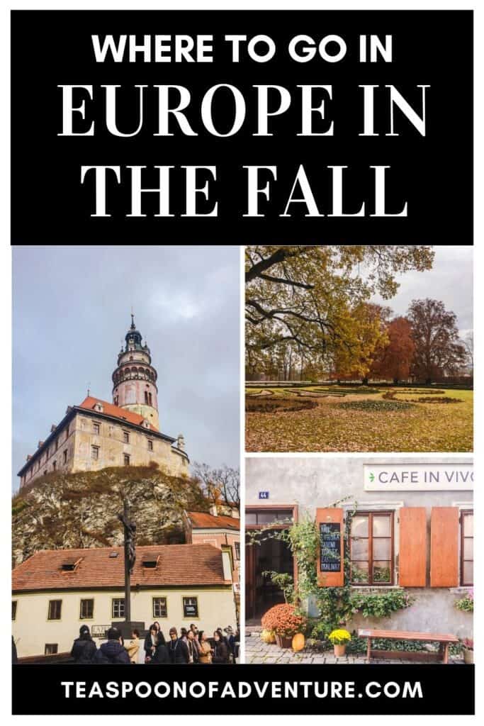 6 PLACES TO VISIT IN EUROPE THIS FALL: Planning to travel to Europe in the fall? Check out the top places that are perfect for an autumn visit! #europe #falltravel #autumn #travel #travelideas #traveltips #traveleurope #travellist #travelitinerary #europeitinerary #backpack #travelblog