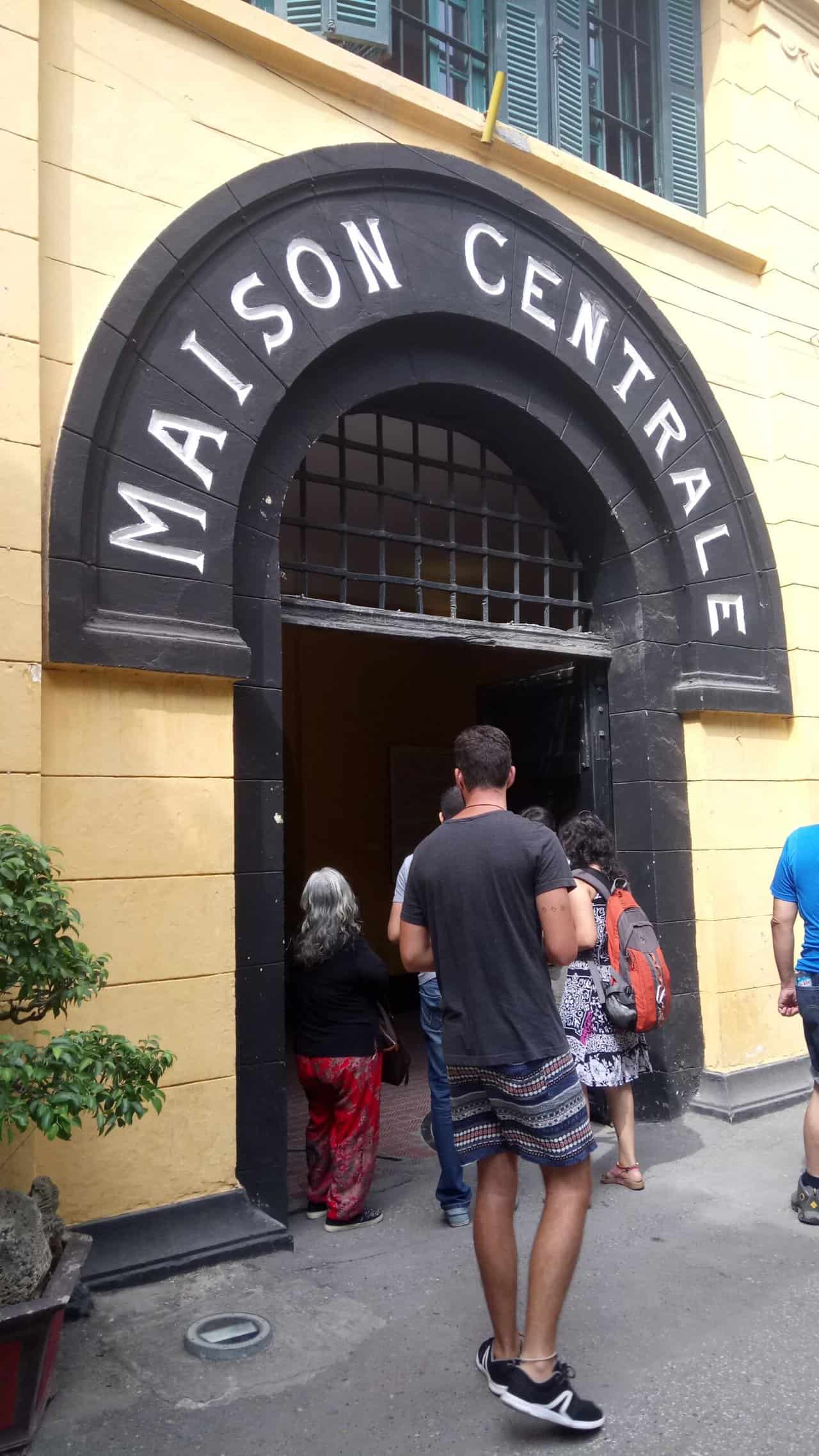 Entrance to Hoa Lo Prison aka Hanoi Hilton in Hanoi, Vietnam, one of the top things to do in Hanoi