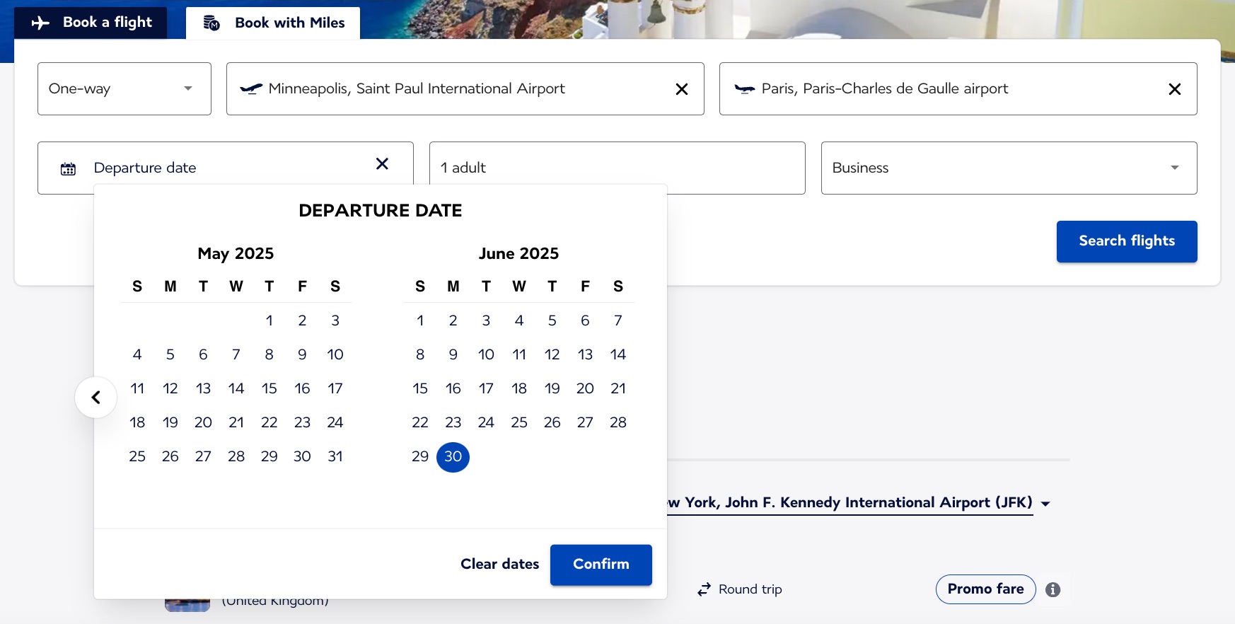 Air France KLM Flying Blue award search