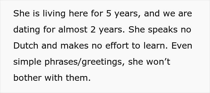 Woman Refuses To Learn Boyfriend’s Native Language Because “It’s Ugly” Despite Living There For 5 Years, Drama Ensues