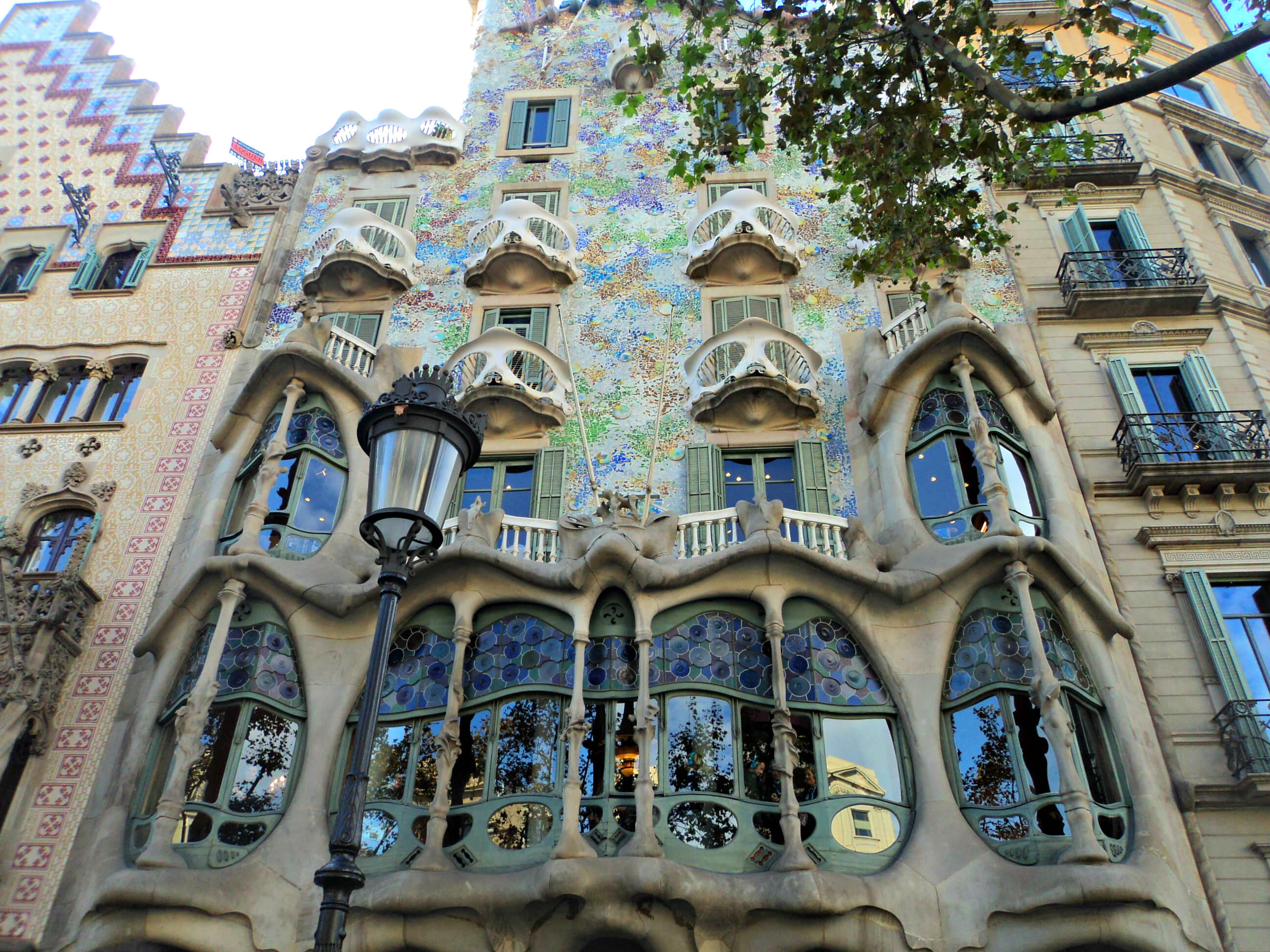 Casa Battlo in Barcelona, one of the best places to visit in Europe in september