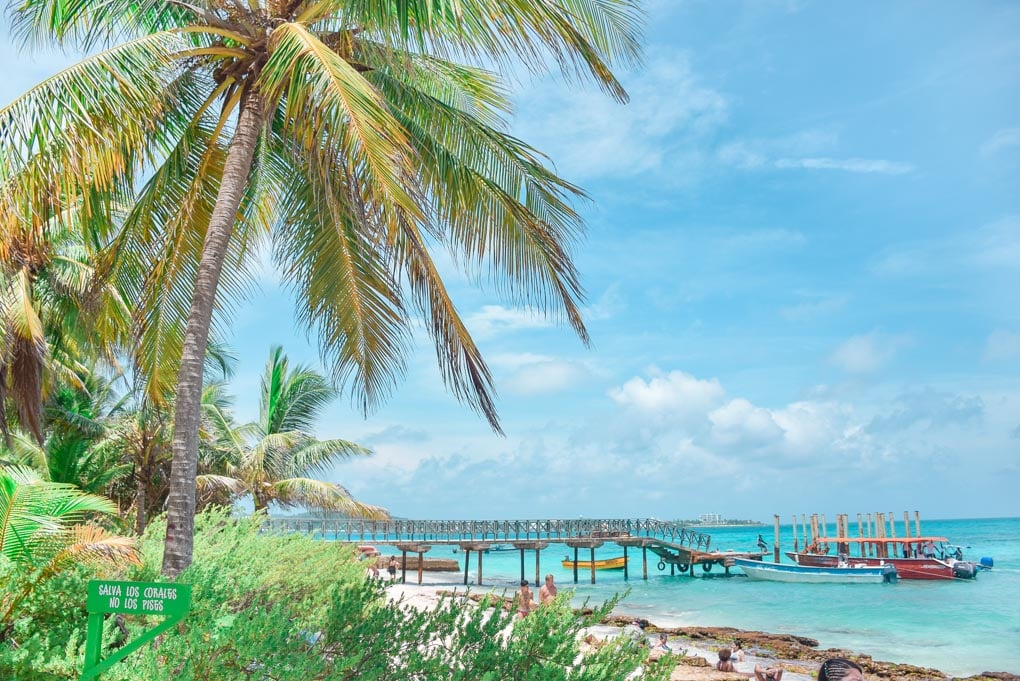 San andres island colombia beach dock