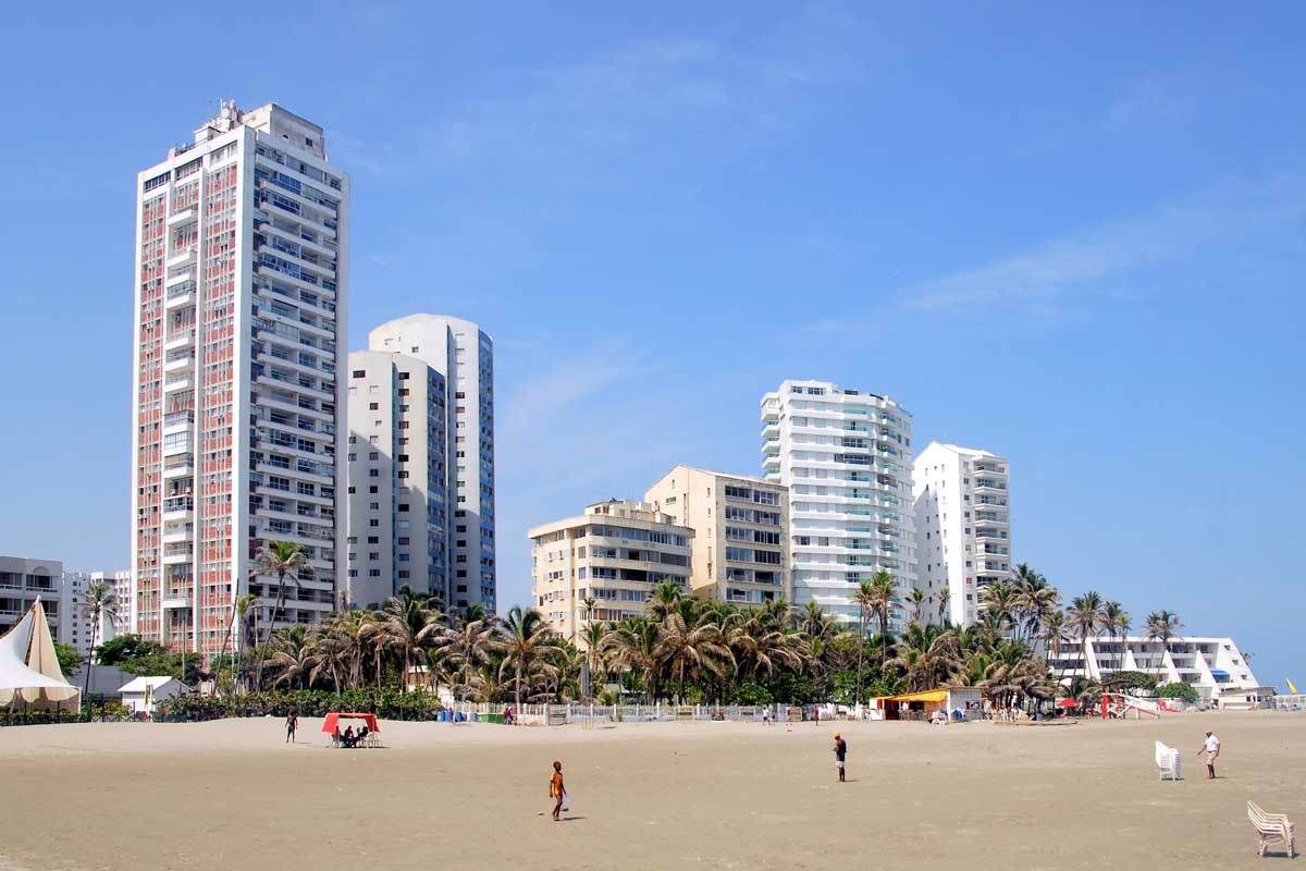 Playa Castillo Grande in Cartagena, Colombia