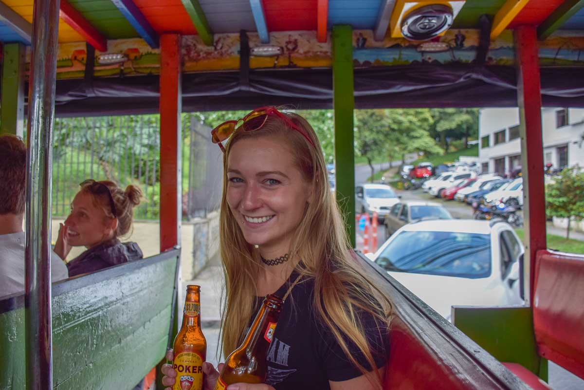 Bailey partying in Medellin, Colombia