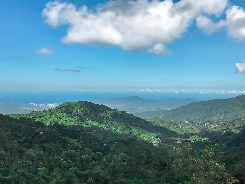 Views from the Los Pinos Viewpoint of the Sierra Nevada inMinca, Colombia