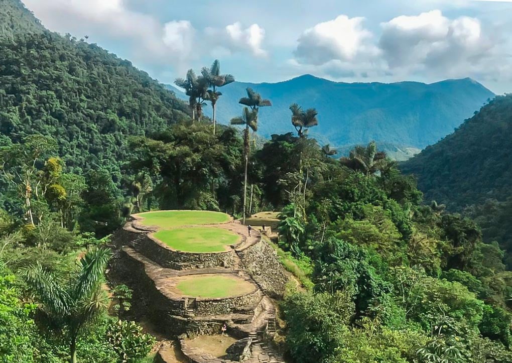 The famous view of the Lost City Trek near Santa Marta, Colombia