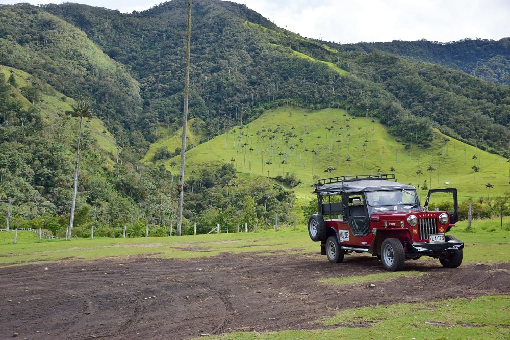 the jeep to get to the valle de cocora