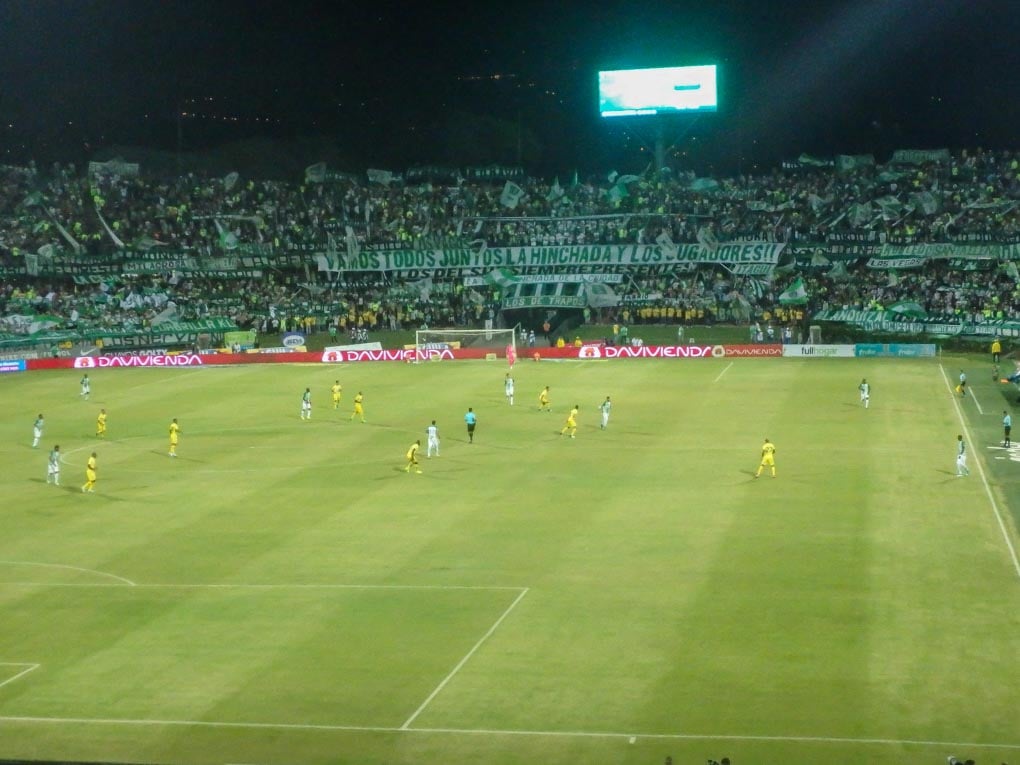 Football match in Medellin, Colombia