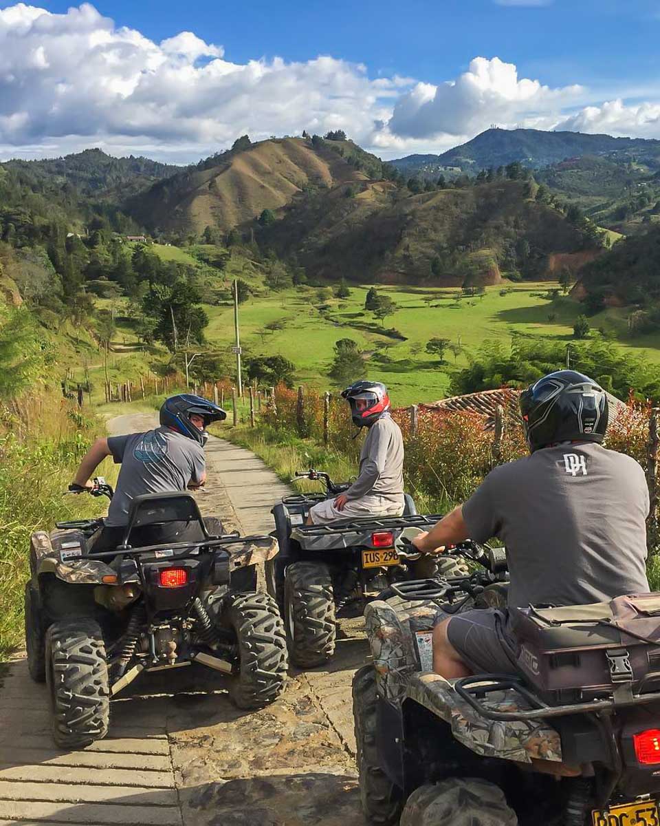 A view of the mountains on an ATV tour from Medellin, Colombia