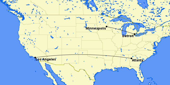 delta domestic routes