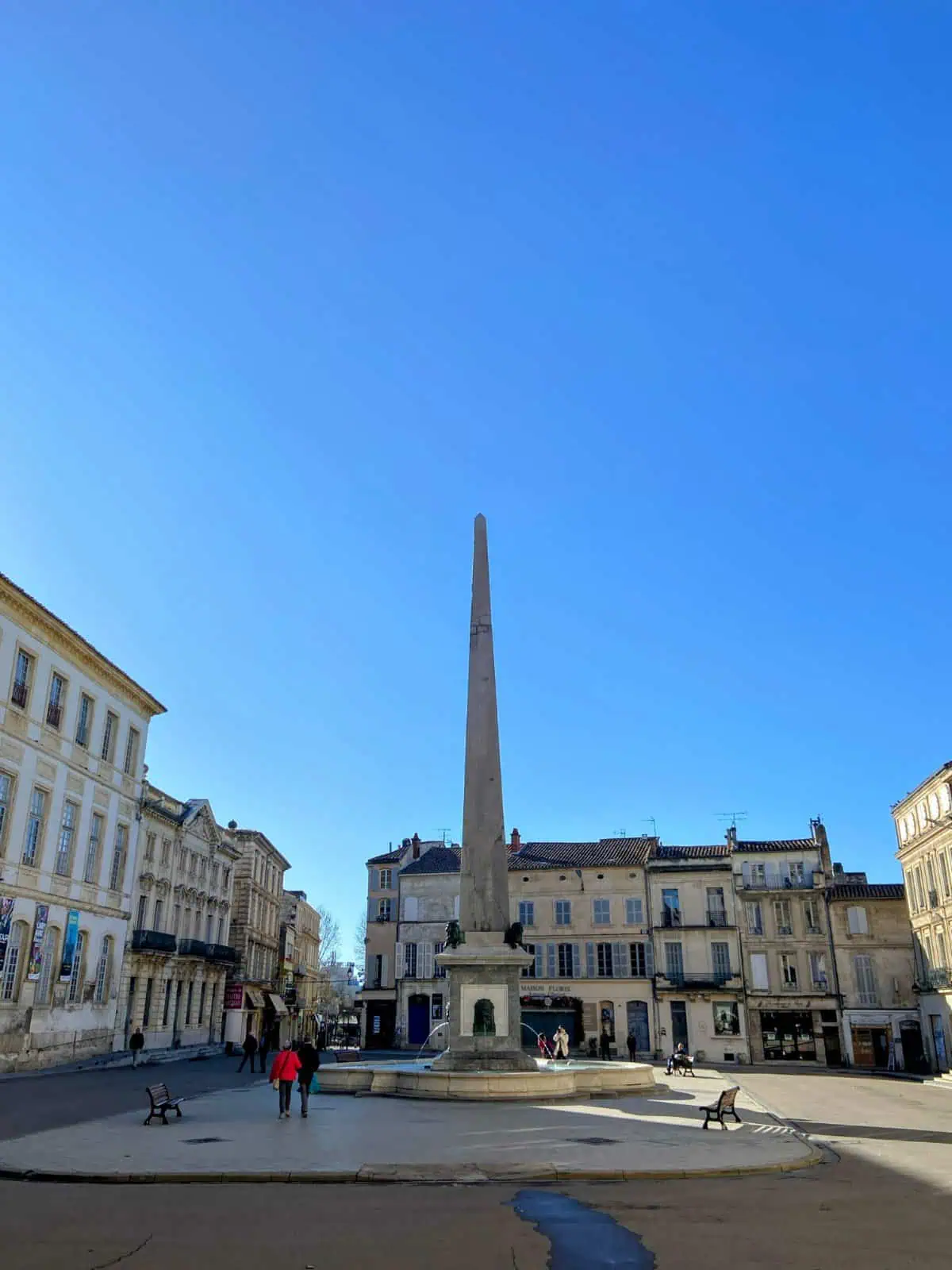 City square in Arles, France