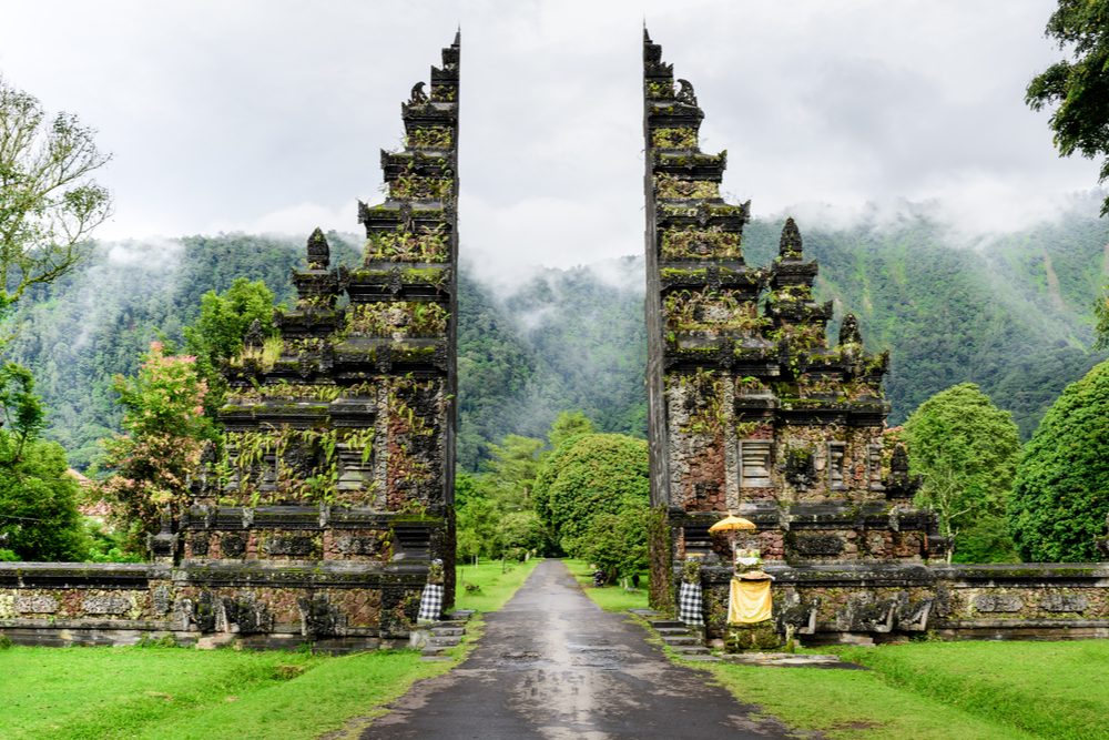 Hindu temple gates Bali, Indonesia