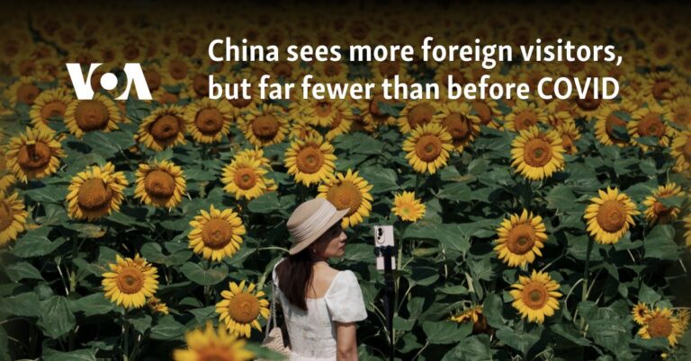 China sees more foreign visitors, but far fewer than before COVID