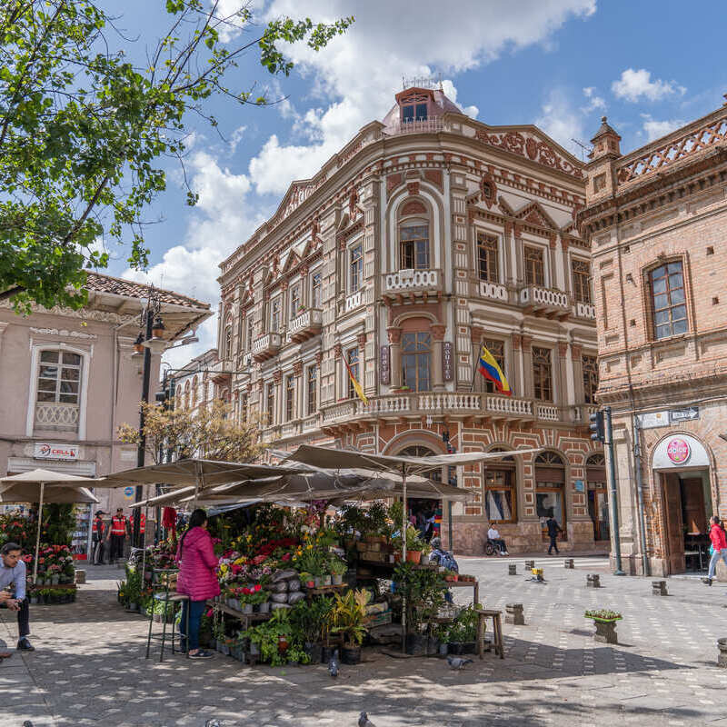 Old Historic Center In Cuenca, Ecuador, South America