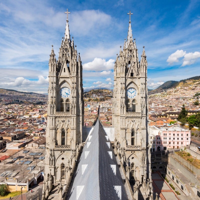 Basilica Of The National Vow In Quito, Ecuador