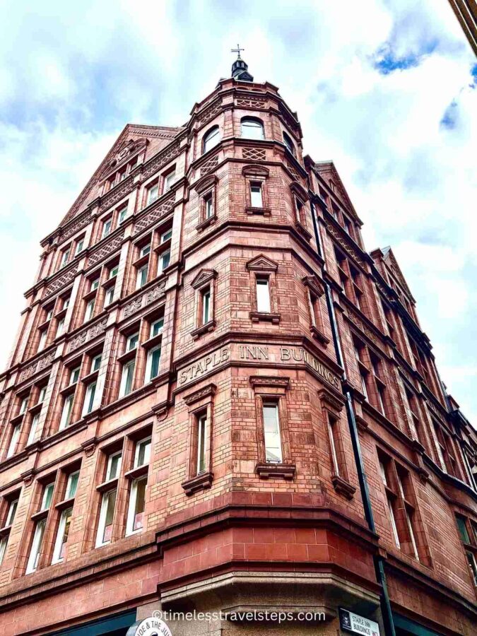 the red brick Staple Inn building at Chancery Lane