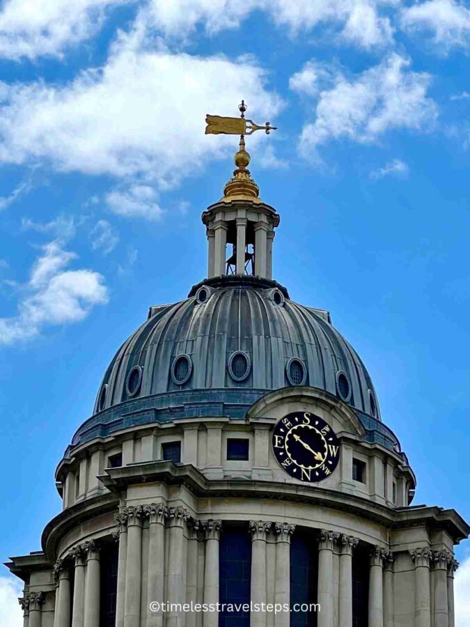 weathervane tower at the old royal naval college