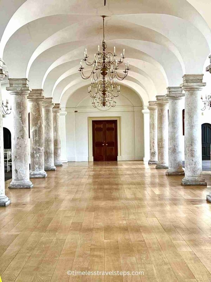 Queen Mary's room in the Undercroft. photo taken from the entrance