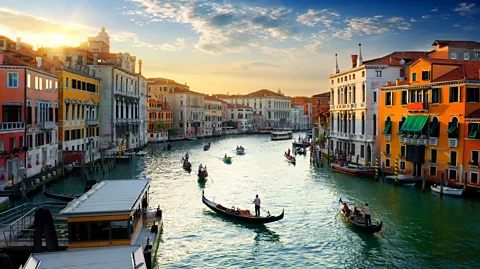 Givaga/Getty Images Waterways in Venice currently appear cleaner because of a drastic reduction in tourist boat traffic (Credit: Givaga/Getty Images)