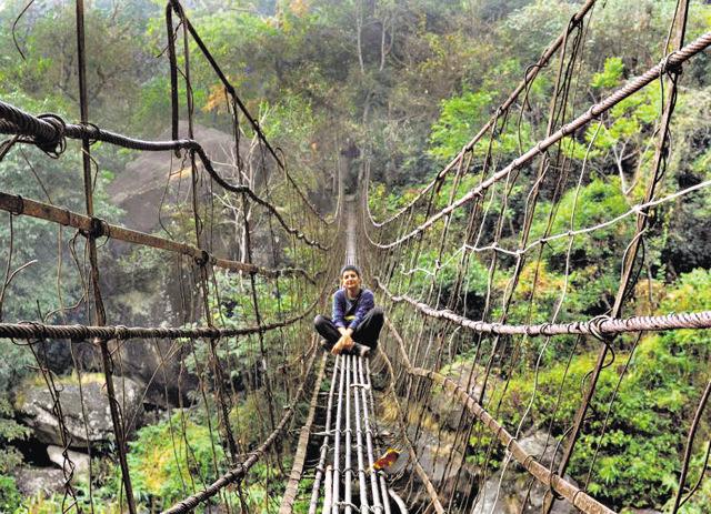 Slowing down in Meghalaya in 2012. (Photo courtesy Deepa)