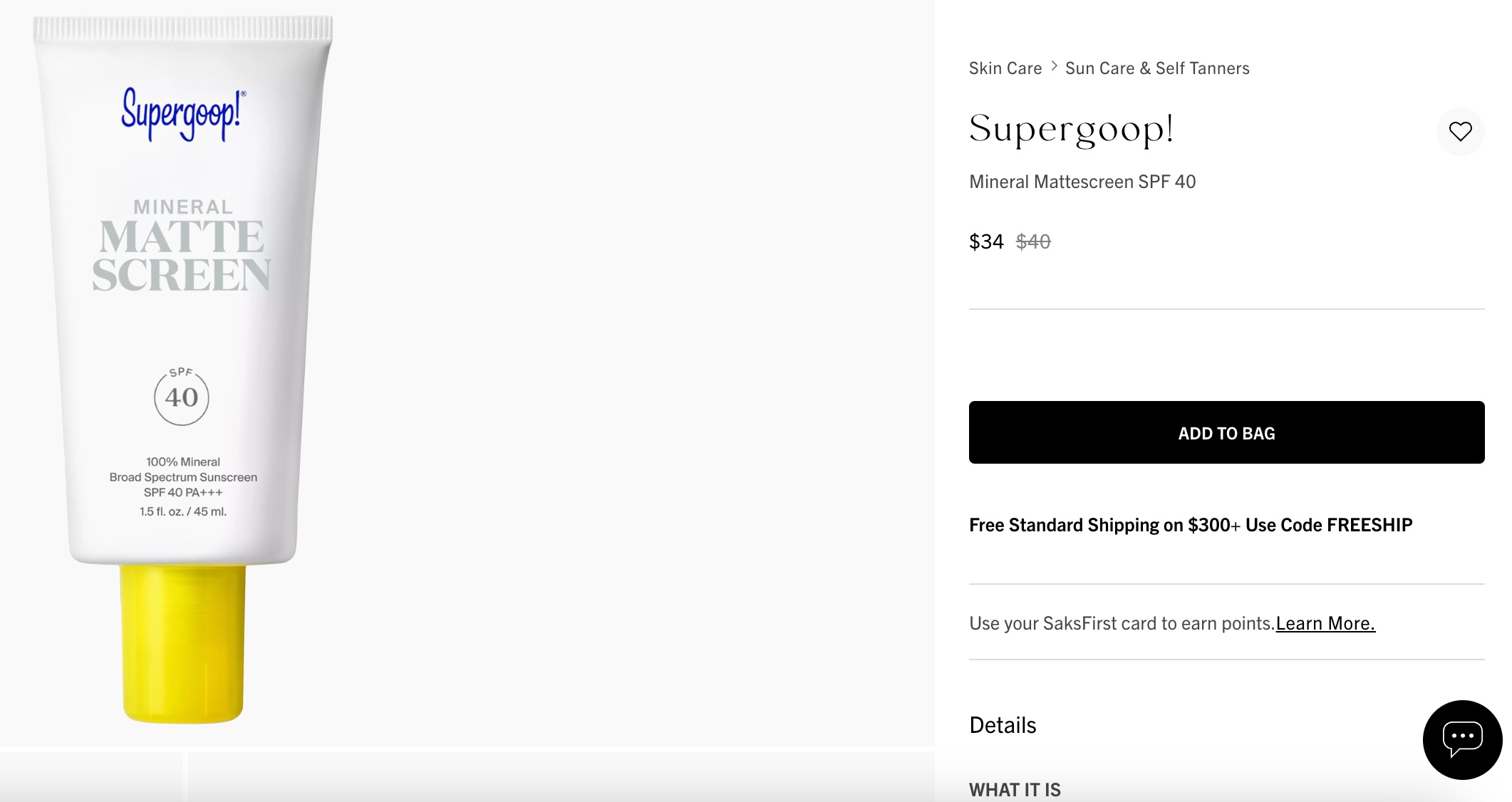 Supergoop sunscreen