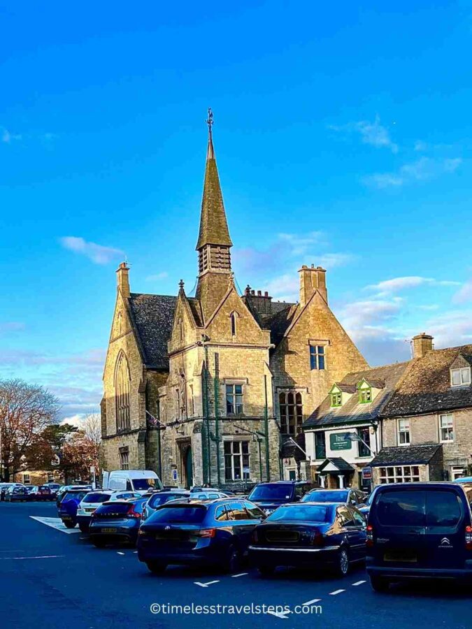 the historic market square in stow-on-the-wold 