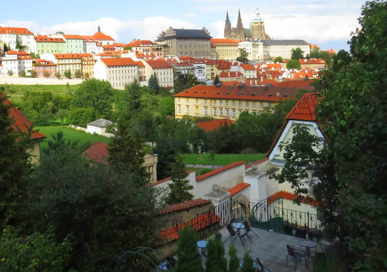 Garden Café Taussig, Prague views