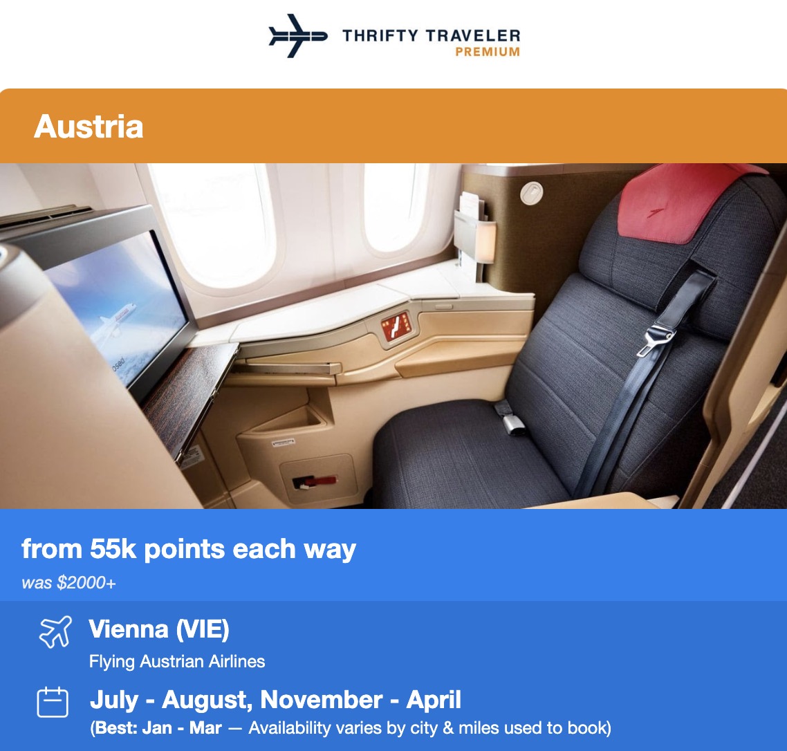 Austrian business class