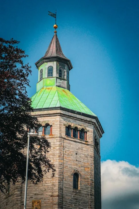 Valberget Utsiktspunkt historic viewpoint tower with panoramic views in Stavanger, Norway