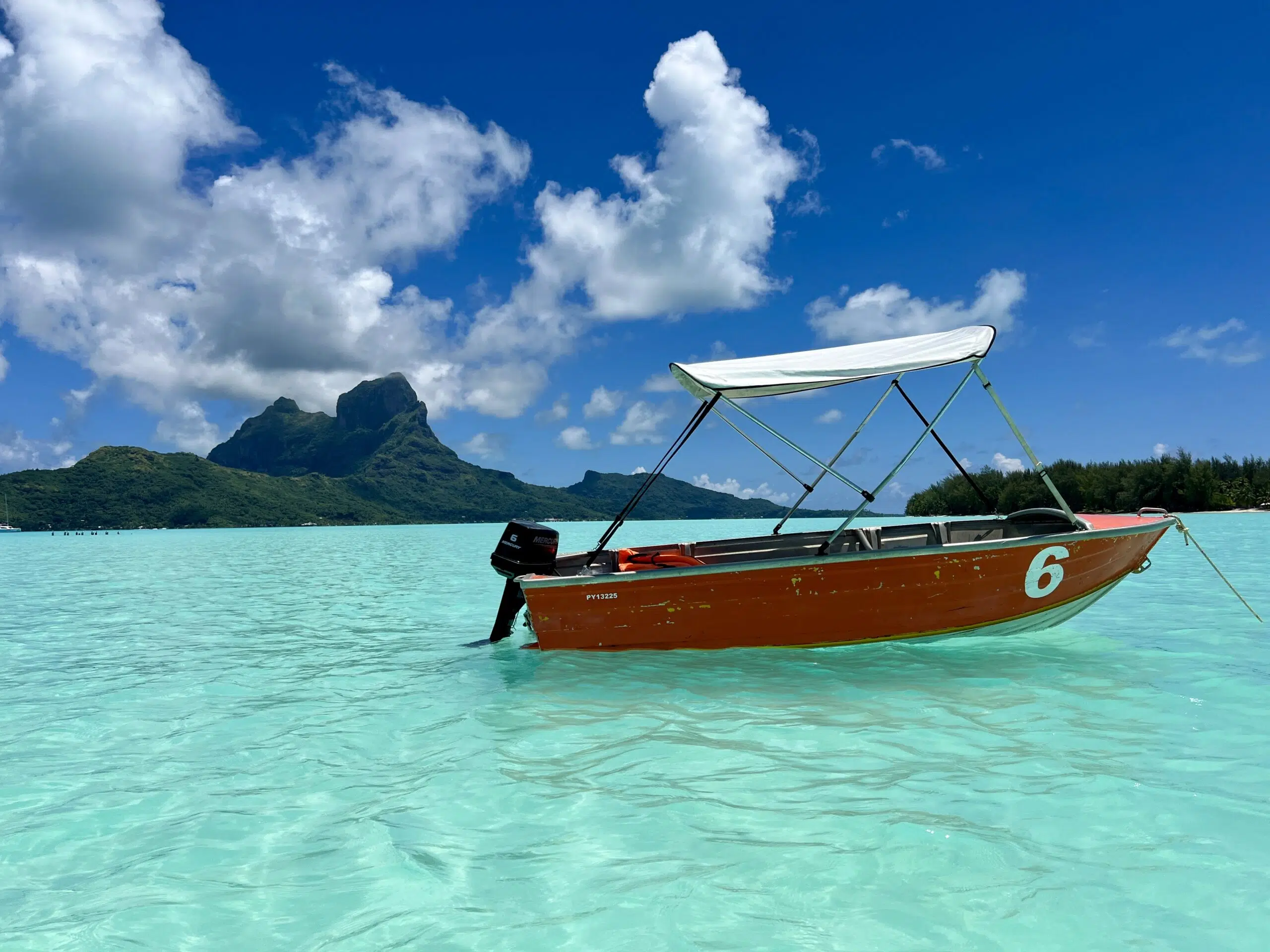 conrad bora bora nui boat ride