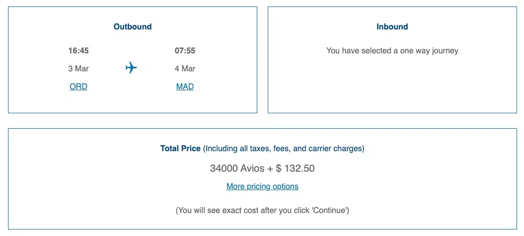 Iberia biz class booking through BA