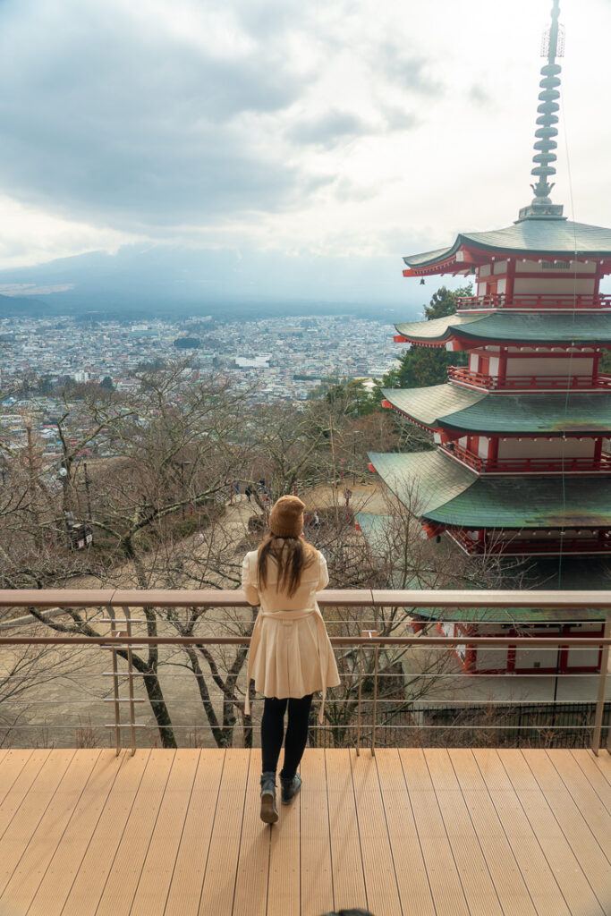 Mt fuji from chureito pagoda