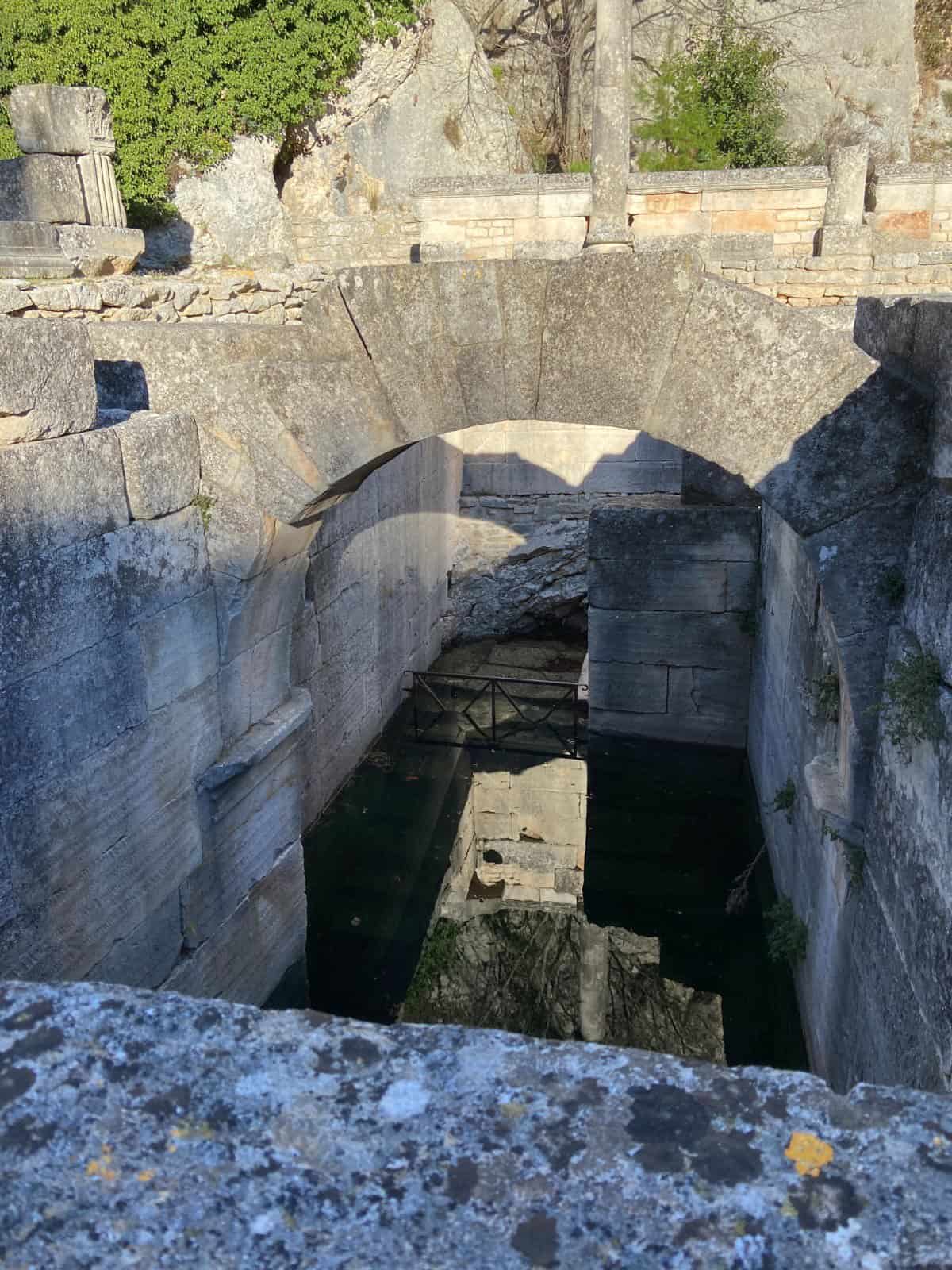 The sacred spring in Glanum