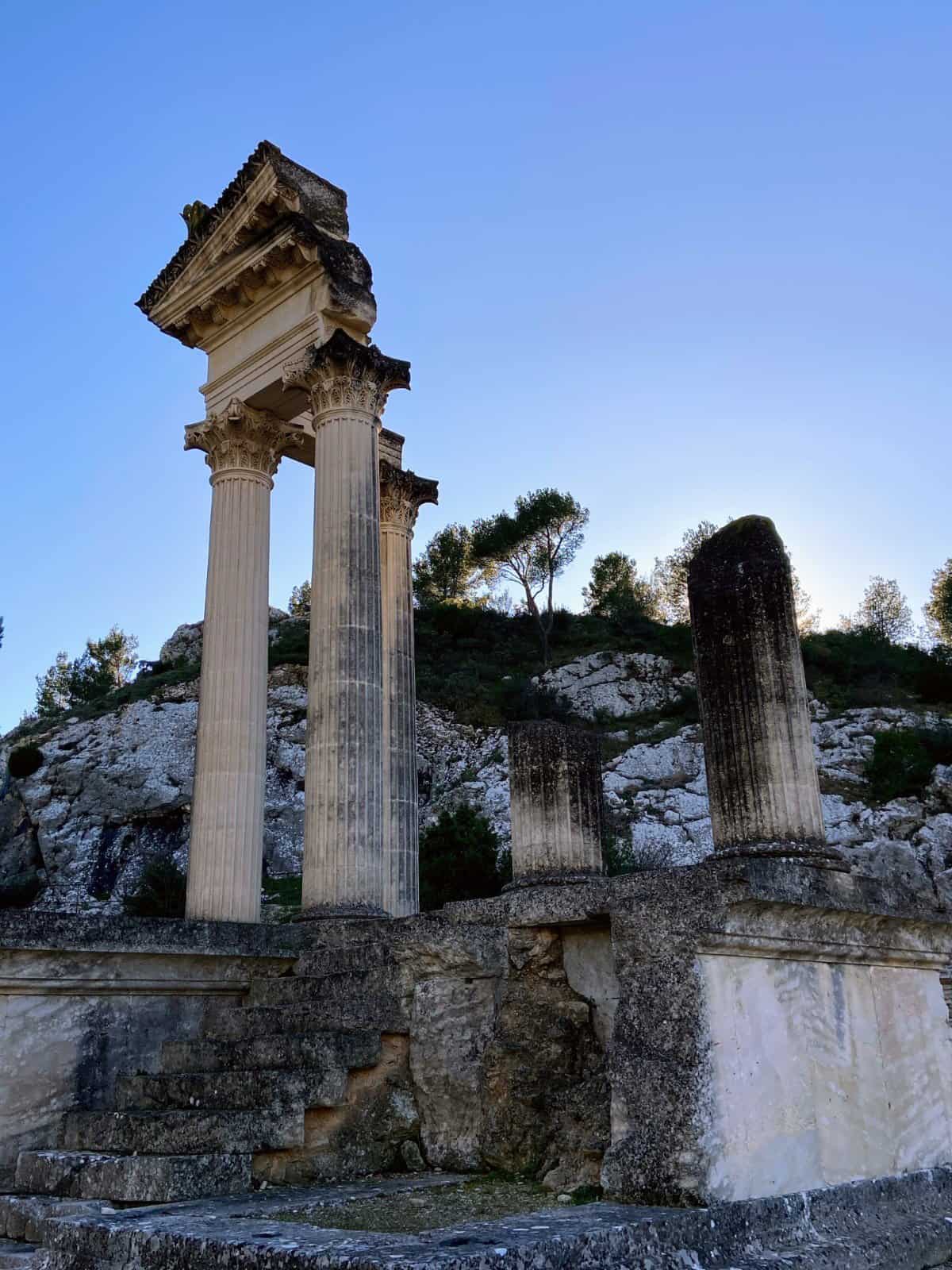 Temple ruins in Glanum, Saint Remy