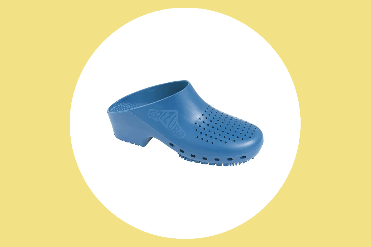 A royal blue Calzuro clog shoe