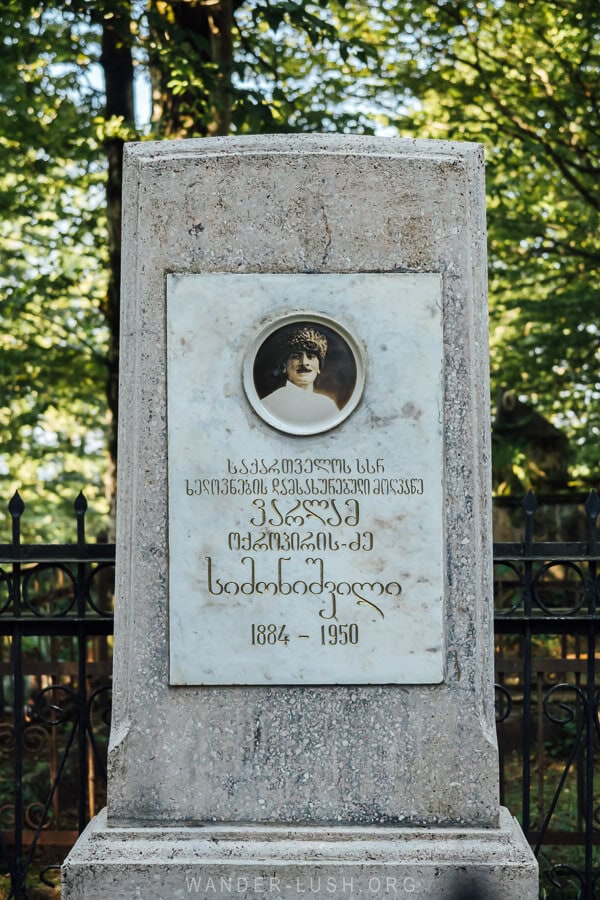 An old grave in Shemokmedia Cemetery in Georgia.