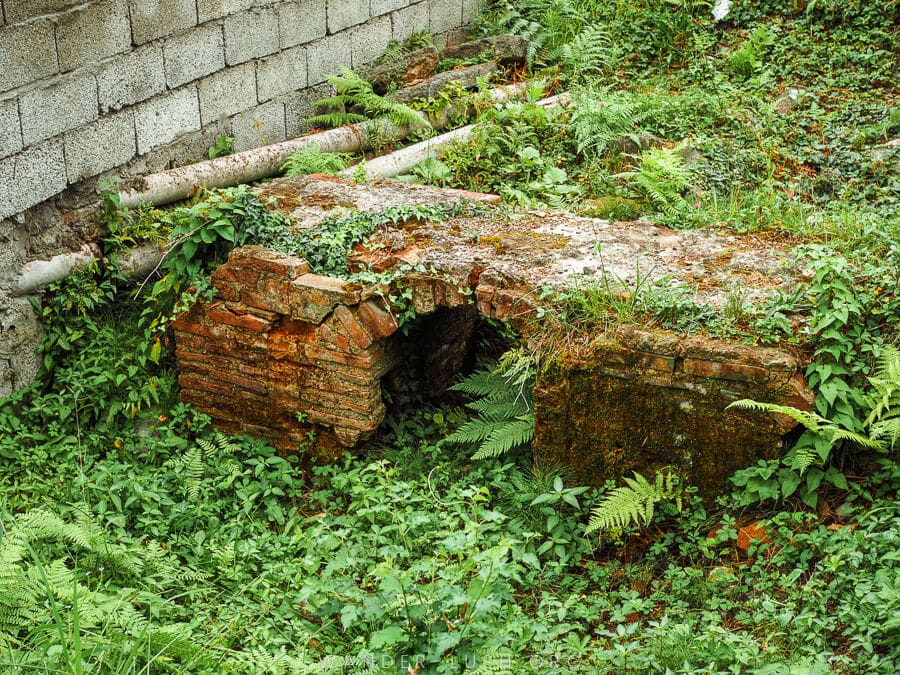 The ruins of an old brick bathhouse in Ozurgeti, Guria.