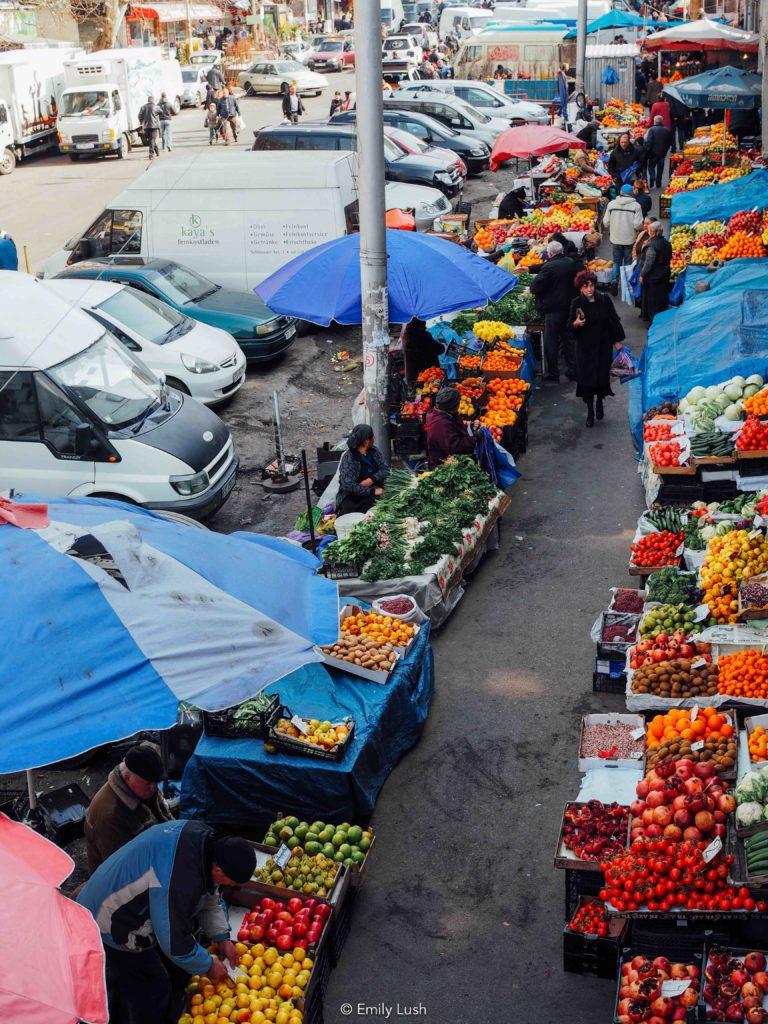 © Emily Lush 2017 | Tbilisi market; food market Tbilisi; dezerter bazaar Tbilisi location