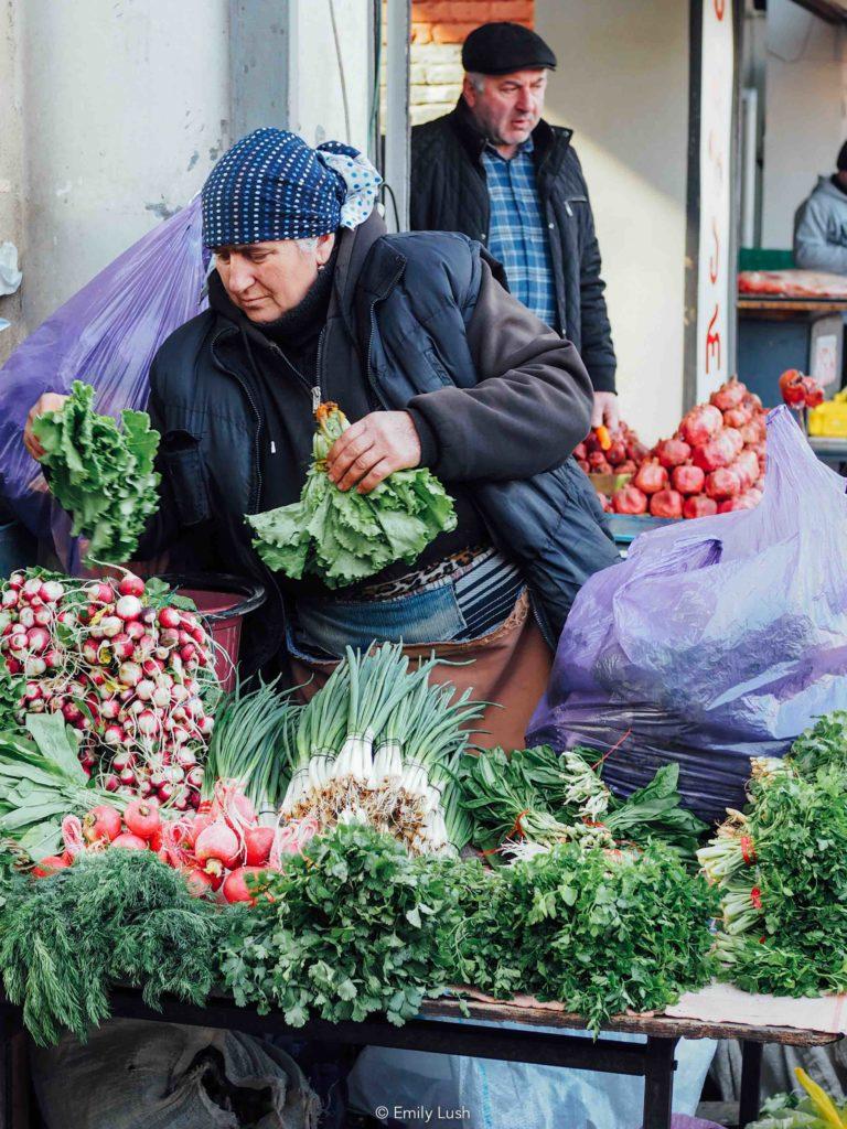 © Emily Lush 2017 | Tbilisi market; food market Tbilisi; dezerter bazaar Tbilisi location