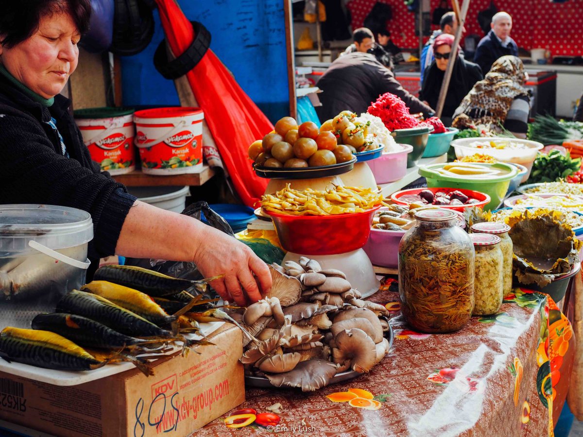 © Emily Lush 2017 | Tbilisi market; food market Tbilisi; dezerter bazaar Tbilisi location