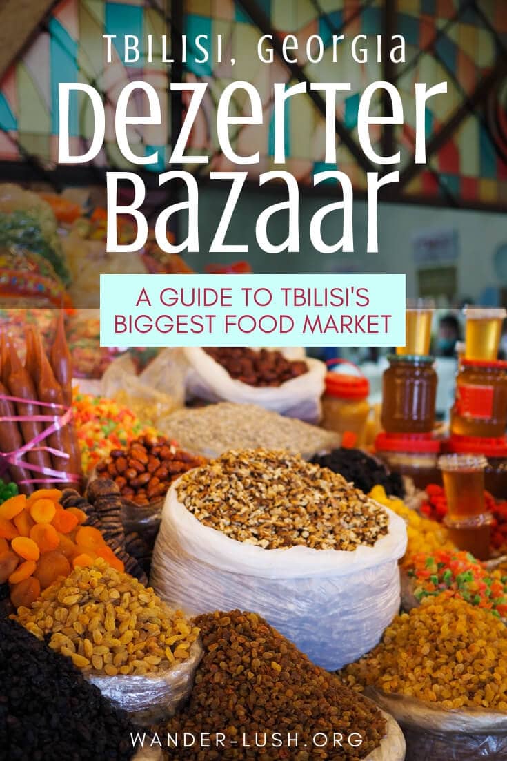 Visiting #Tbilisi in #Georgia? Don't miss the Dezerter Bazaar. The biggest Tbilisi #market is a wonderland of fresh produce, pickles, cheese, and other Georgian delicacies!